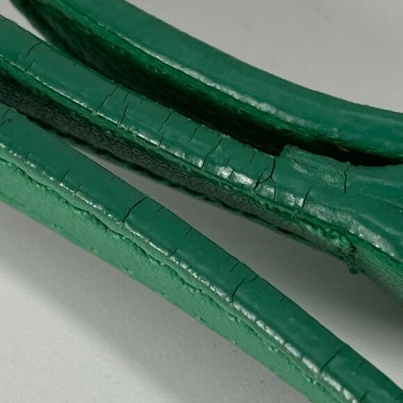 PRADA Cosmetics Pouch logo With strap Clutch bag Nylon Green - Picture 4 of 16